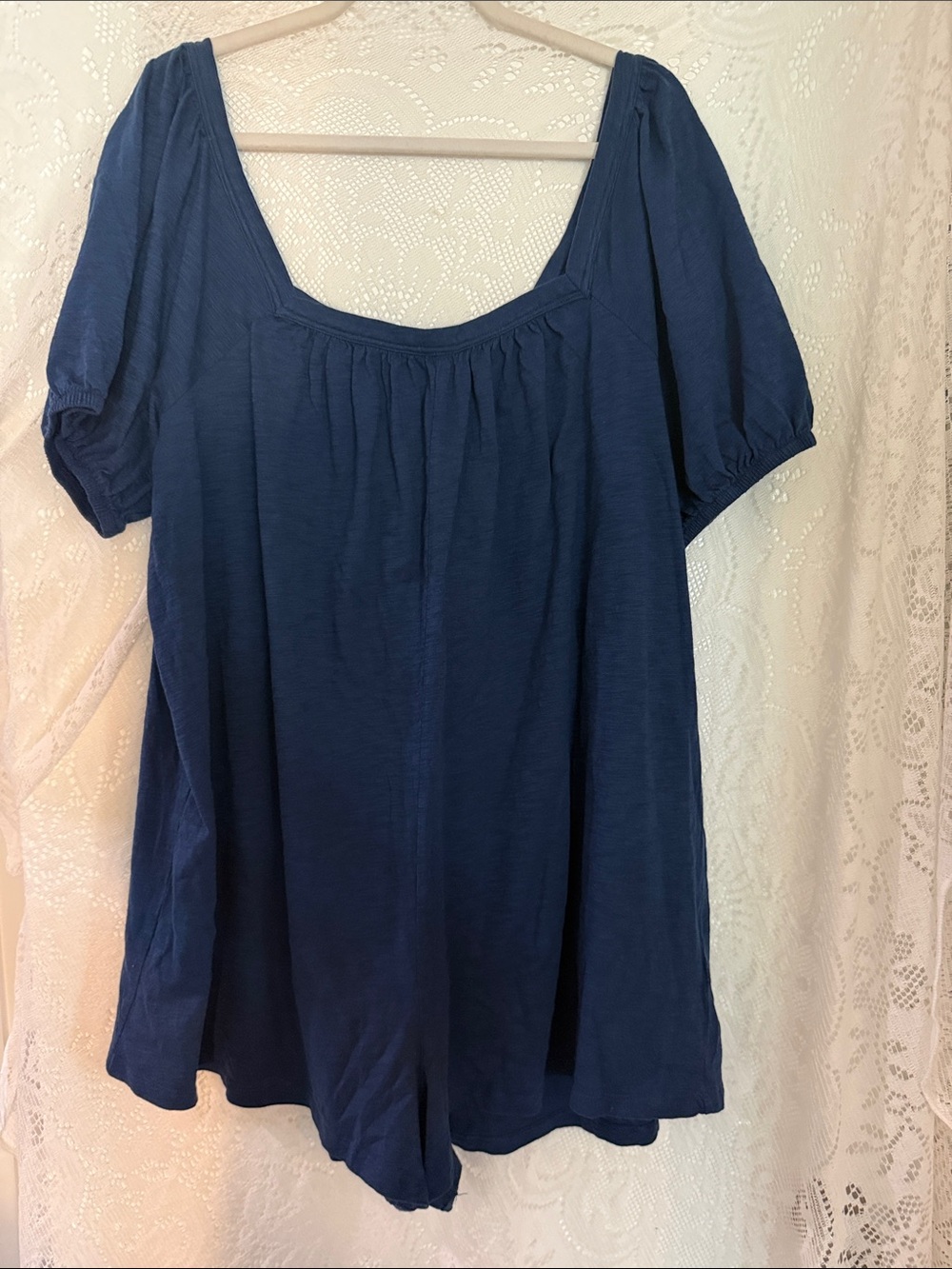 American Eagle Outfitters Navy Blue Short Sleeve Romper